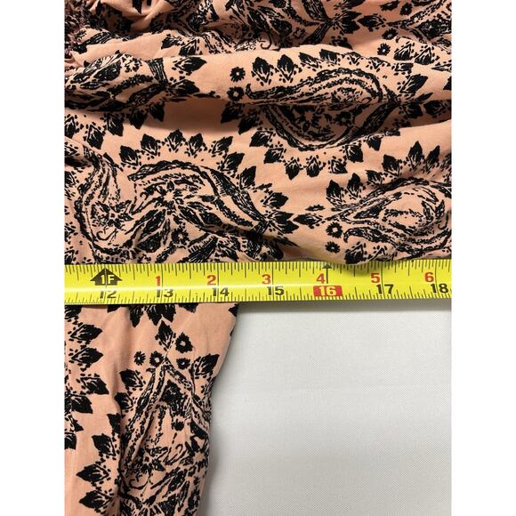 Free People XS Off The Shoulder Pink Peasant Dress Boho Hippie USA Made - Picture 10 of 10